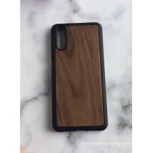 Custom mobile phone accessories Blank real wood phone case covers for HuaweP20